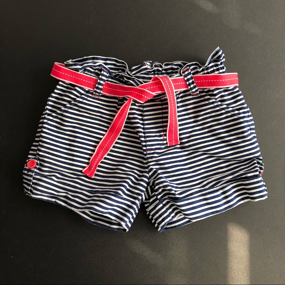 Gymboree Blue And White Striped Chino Shorts Size 4